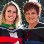 Mother and daughter graduate university together.