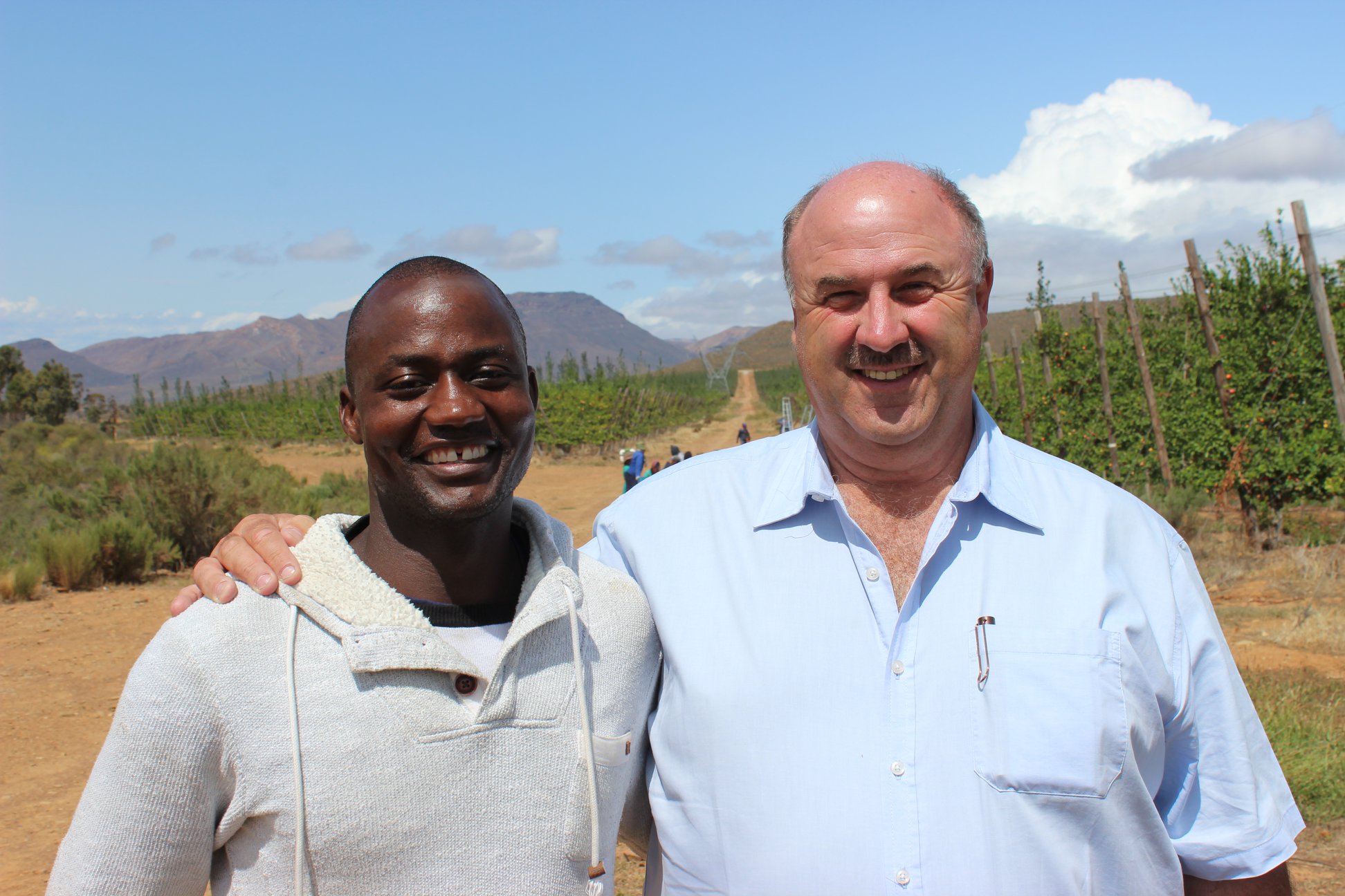 Tongai Mparadzi, assistant production manager with Rossouw Cillié.